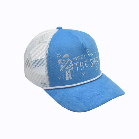 Space Lovers Blue Corduroy Trucker