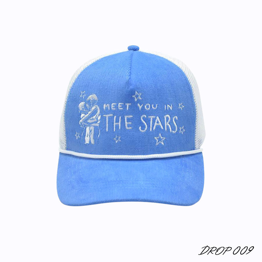 Space Lovers Blue Corduroy Trucker