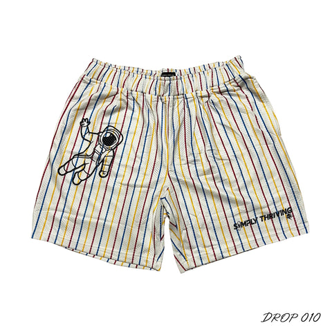 Simply Striped Mesh Shorts